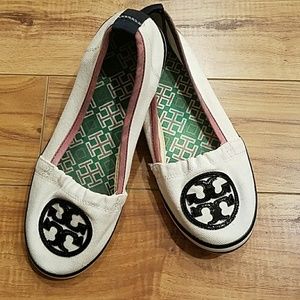 TORY BURCH - White Espadrilles sz. 7.5! LIKE new!